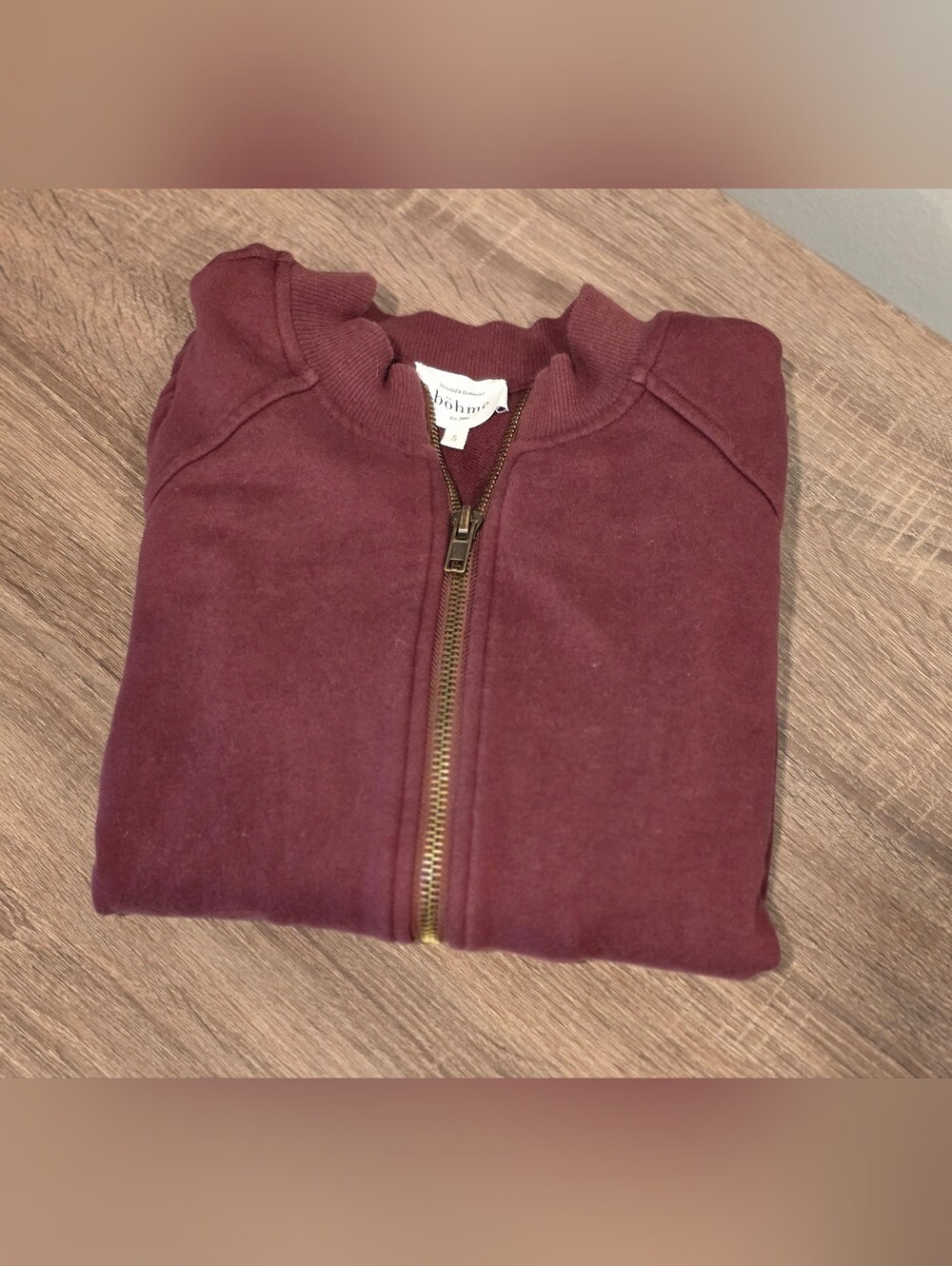 Women's Bohme Zip-Front Jacket in Burgundy